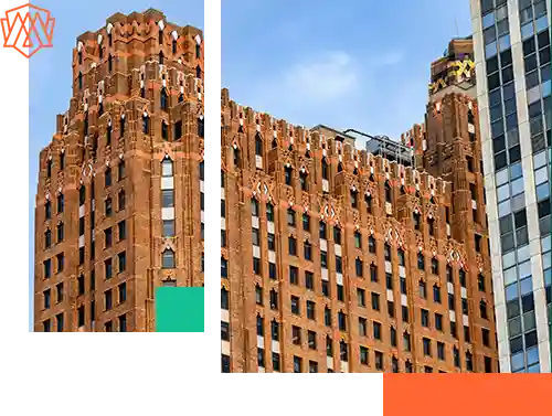 Skyscraper in downtown detroit